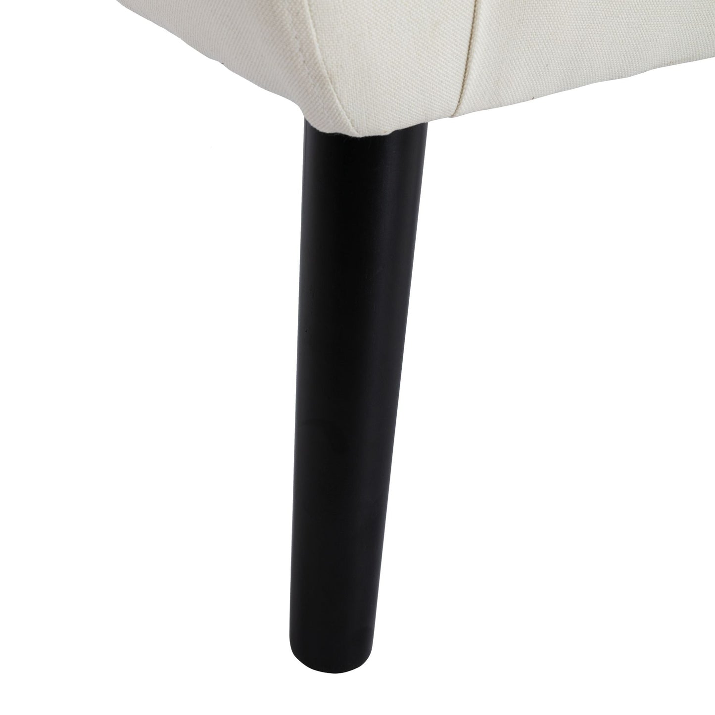 Linen Mid-Century Accent Chair, Light Gray (view 38)