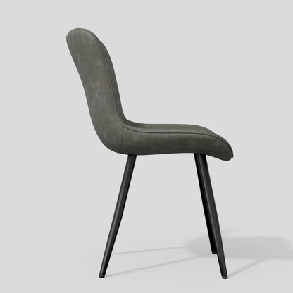 Leather Mid-Century Accent Chair, Beige (view 23)