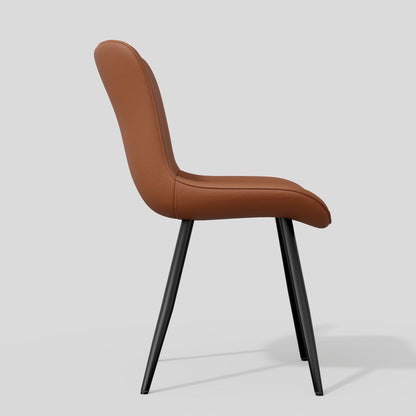 Leather Mid-Century Accent Chair, Beige (view 15)