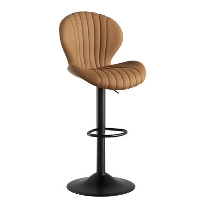 Faux Leather Swivel Bar Stools, Set of 2, High Back (view 24)