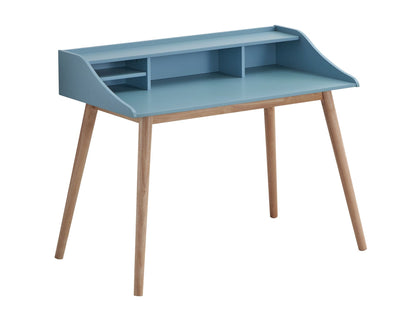 43.3" Mid-Century Desk, Blue (view 2)