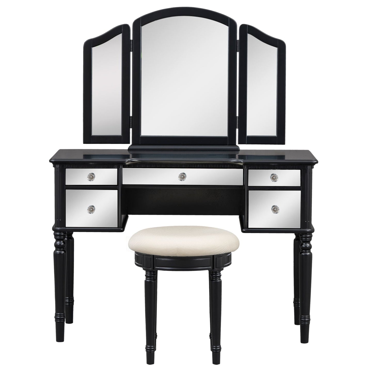 Mid-Century Vanity, Black, 36" Wide (view 13)