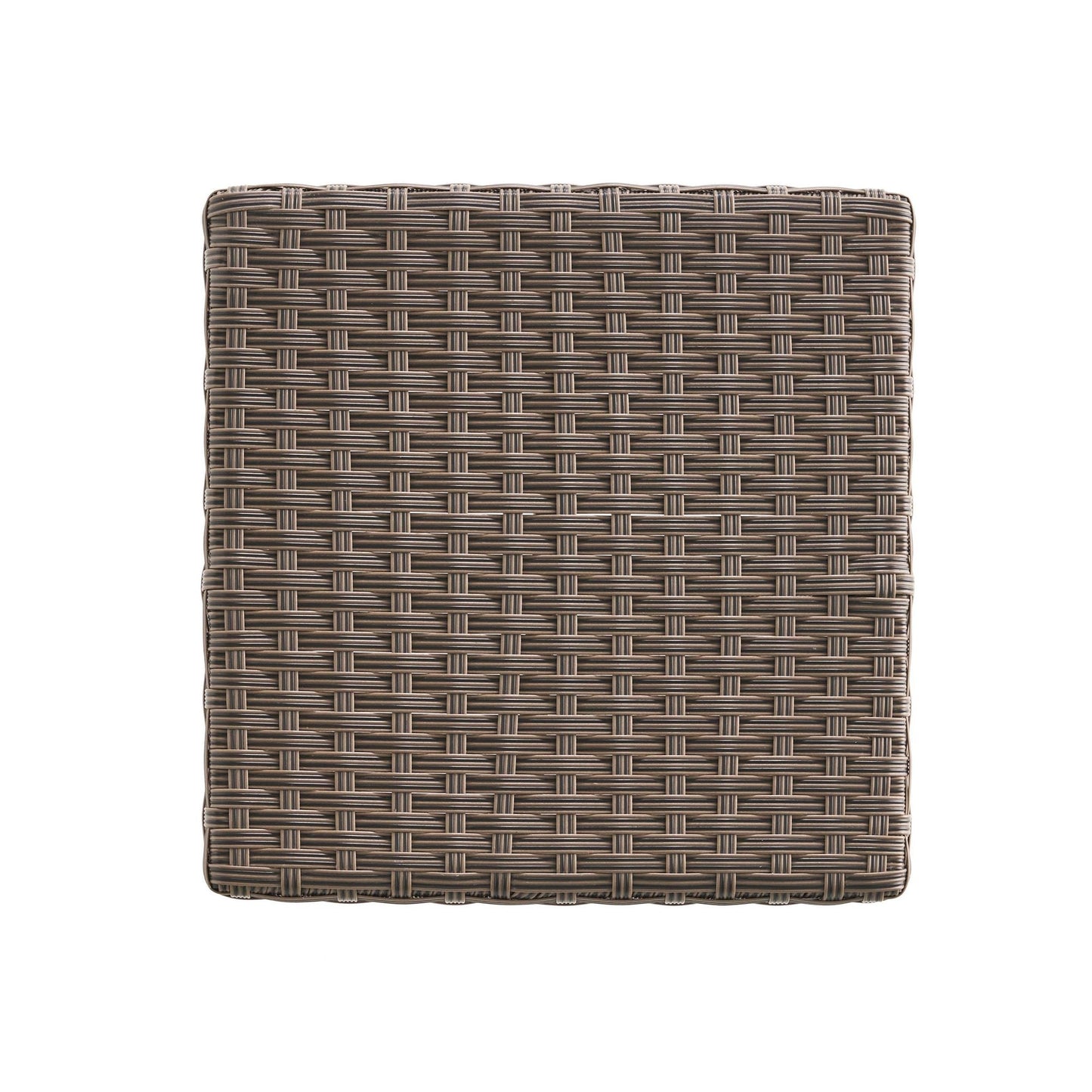 Outdoor PE Rattan Backless Barstools, Set of 2, Dark Brown (view 9)