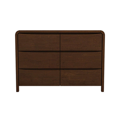 Lionel Mid-Century Dresser, Solid Wood, 6 Drawers (view 4)