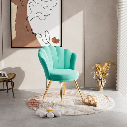 Velvet Mid-Century Accent Chair, Gold (view 69)