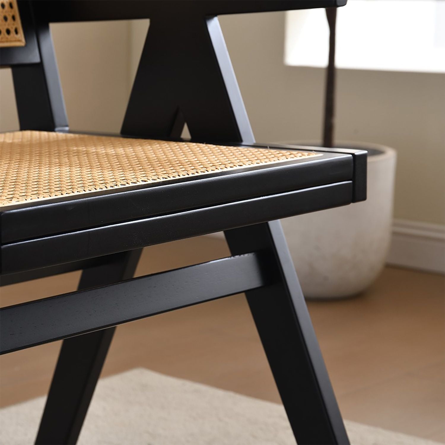Rattan Mid-Century Accent Chair, Natural (view 7)