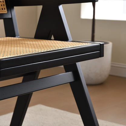 Rattan Mid-Century Accent Chair, Natural (view 7)
