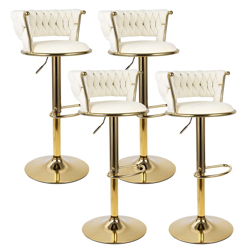 Velvet Swivel Bar Stools, Set of 2, 18" Wide (view 41)