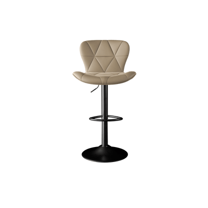Faux Leather Swivel Bar Stools, Set of 2, Black (view 56)