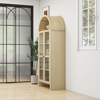 Mid-Century Cabinet, White, Tall (view 6)