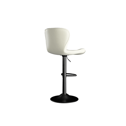 Faux Leather Swivel Bar Stools, Set of 2, Black (view 36)