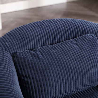 Upholstered 3-Seat Mid-Century Sofa, Black (view 35)