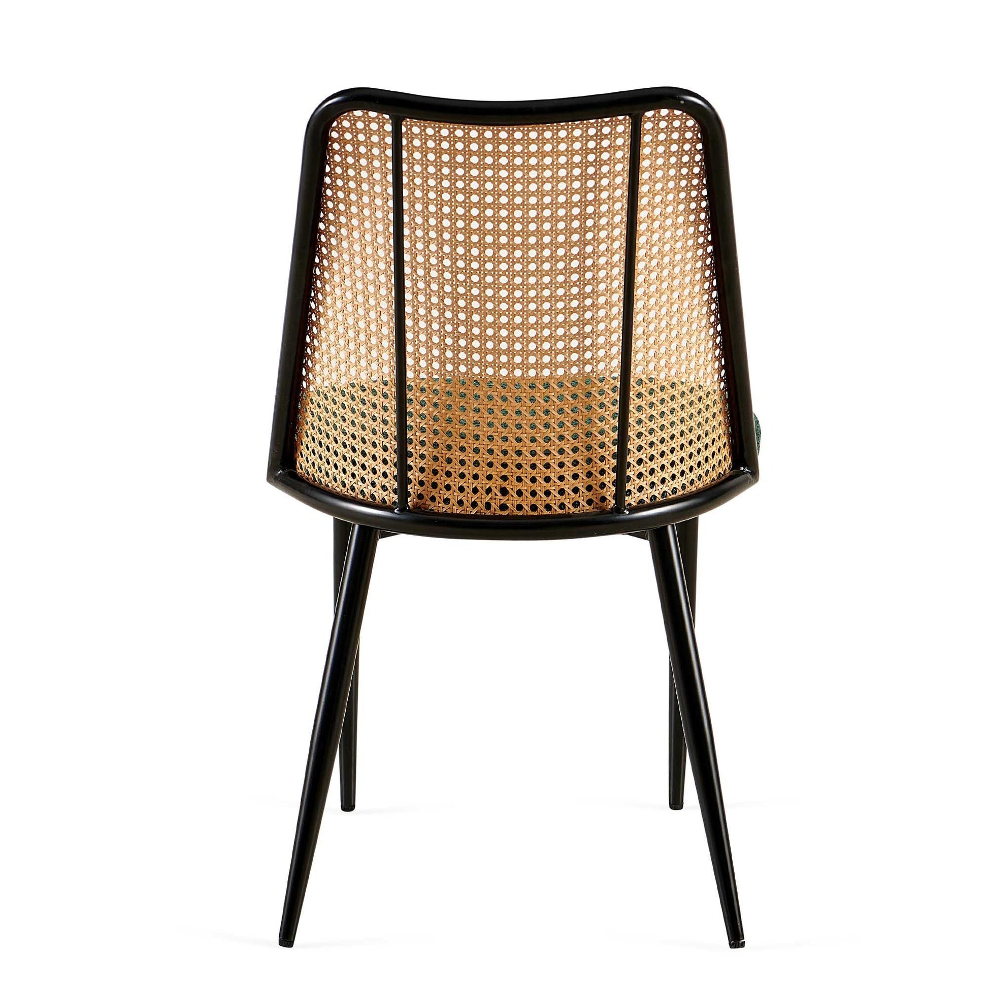 Boucle Mid-Century Dining Chairs, Set of 2, Green (view 11)