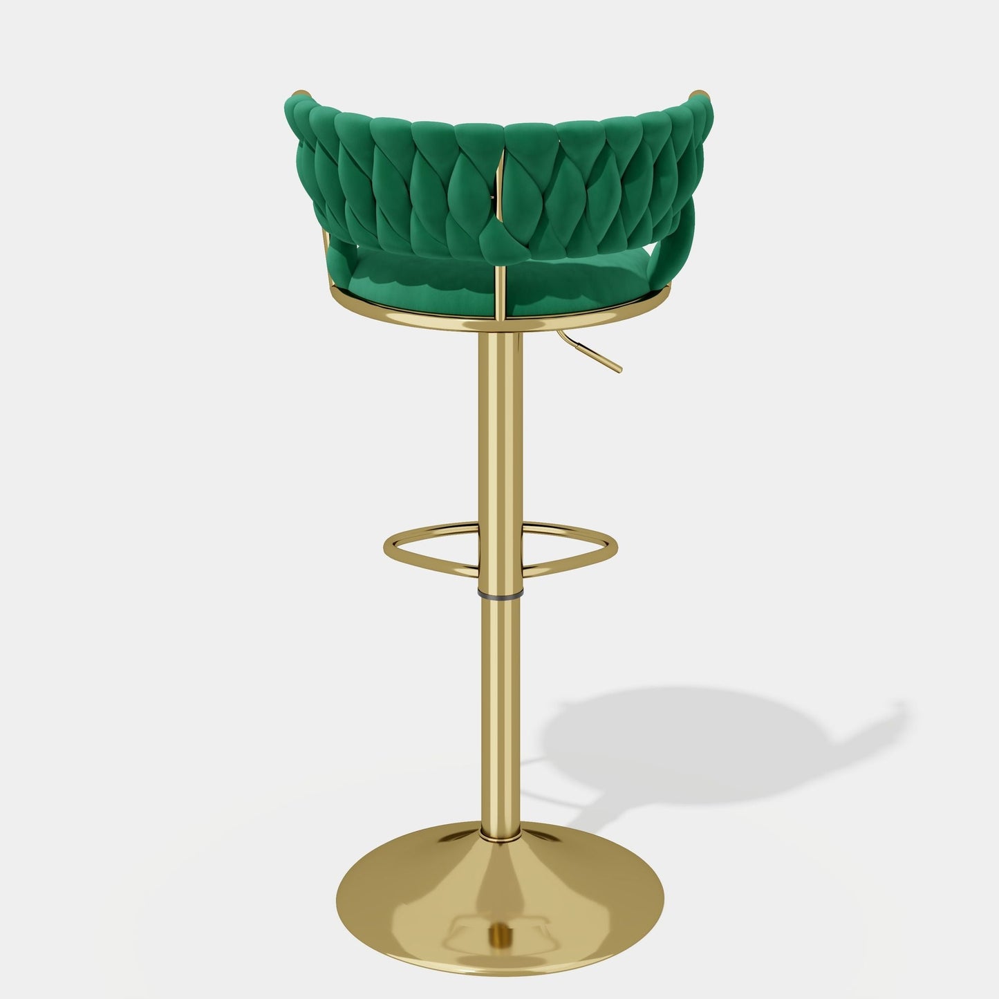 Velvet Swivel Bar Stools, Set of 2, 18" Wide (view 51)