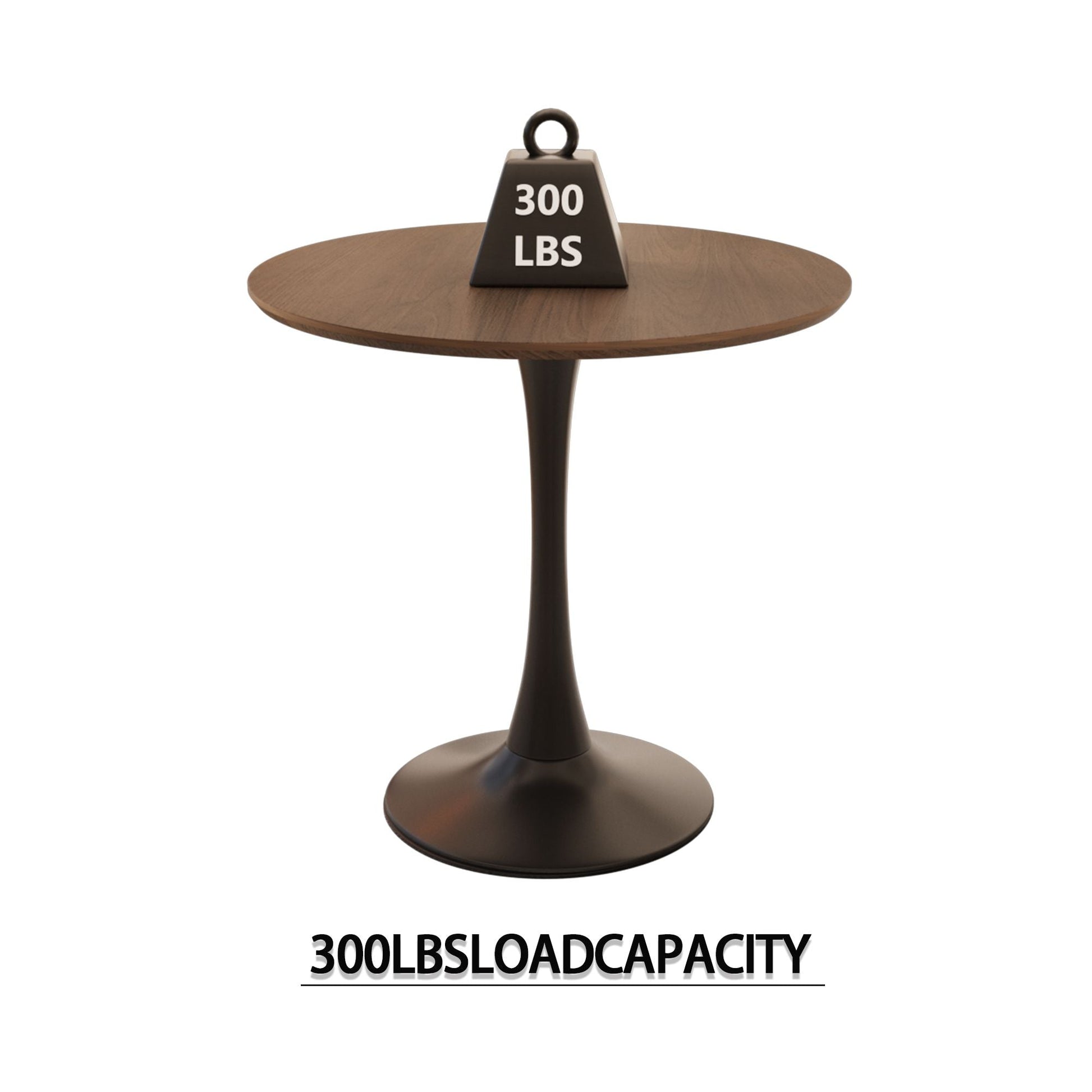 Leather Mid-Century Accent Chair, Black (view 55)