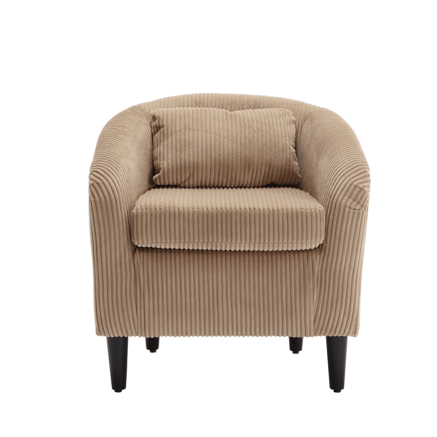 Upholstered 3-Seat Mid-Century Sofa, Black (view 71)