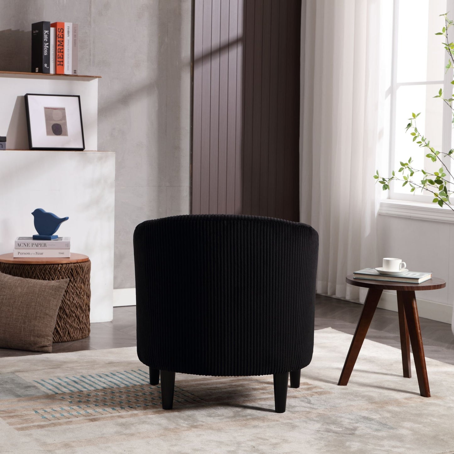 Upholstered 3-Seat Mid-Century Sofa, Beige (view 24)