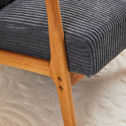Upholstered Mid-Century Accent Chair, Brown, 30" Wide (view 12)