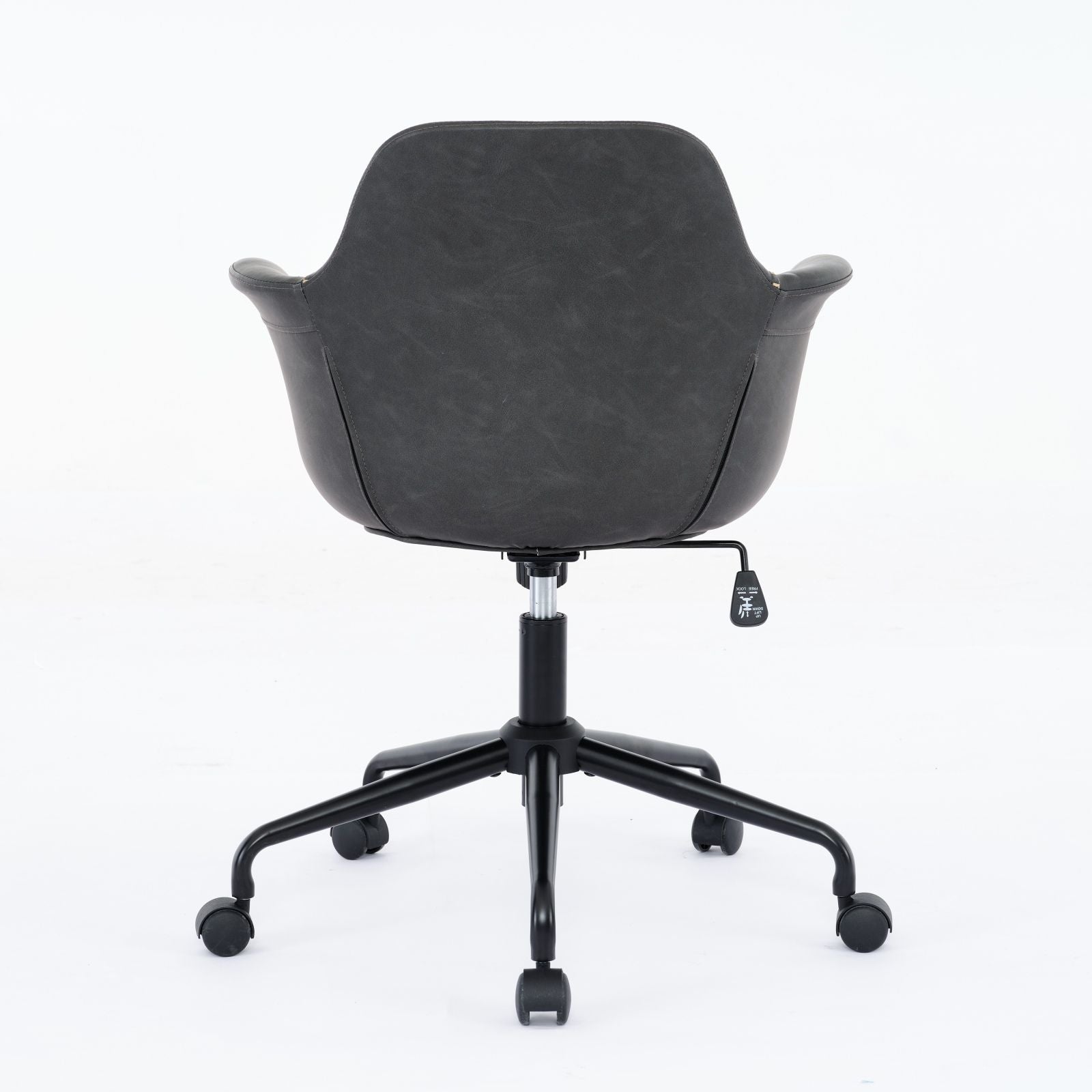 Faux Leather Mid-Century Accent Chair (view 14)