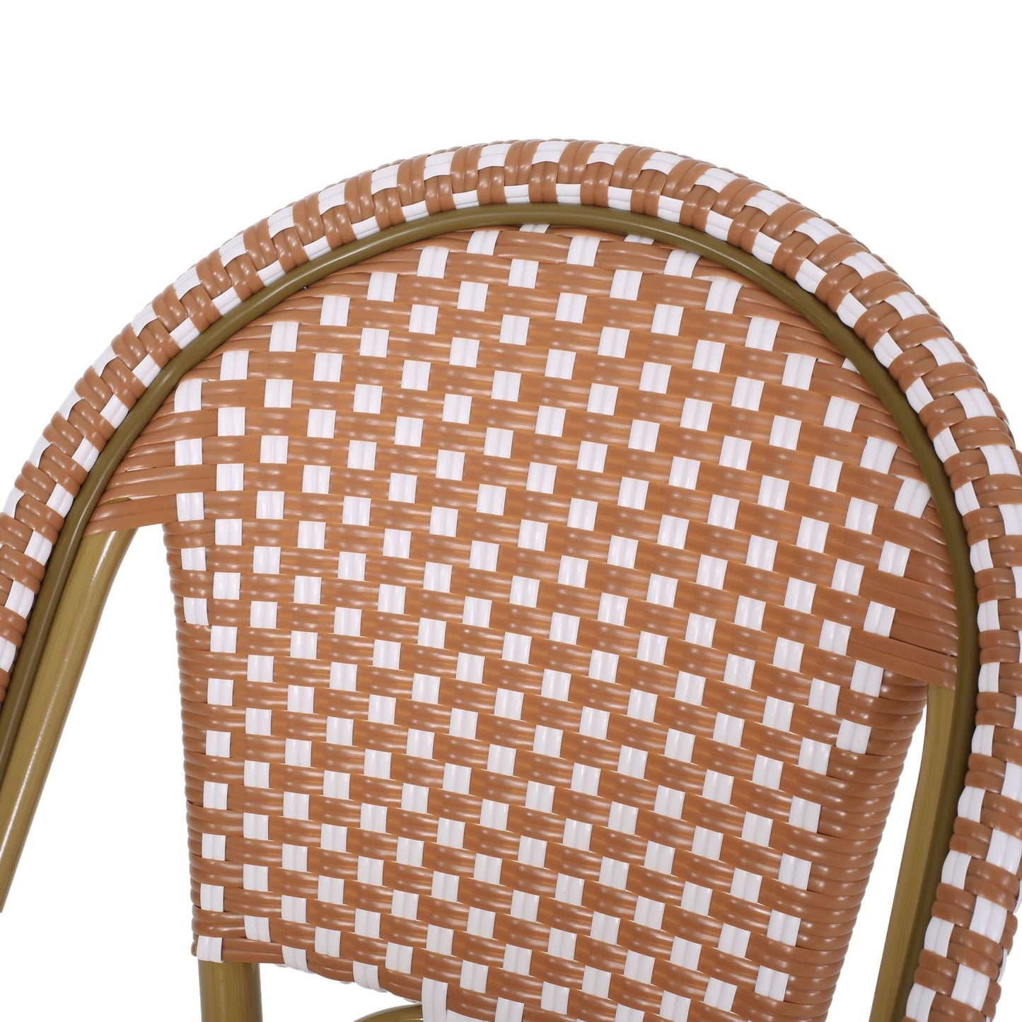 Rattan Swivel Bar Stools, White (view 12)