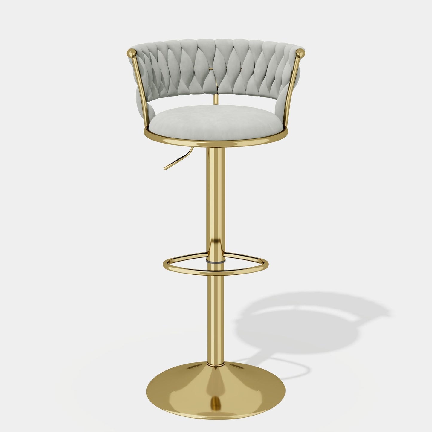 Velvet Swivel Bar Stools, Set of 2, 18" Wide (view 27)