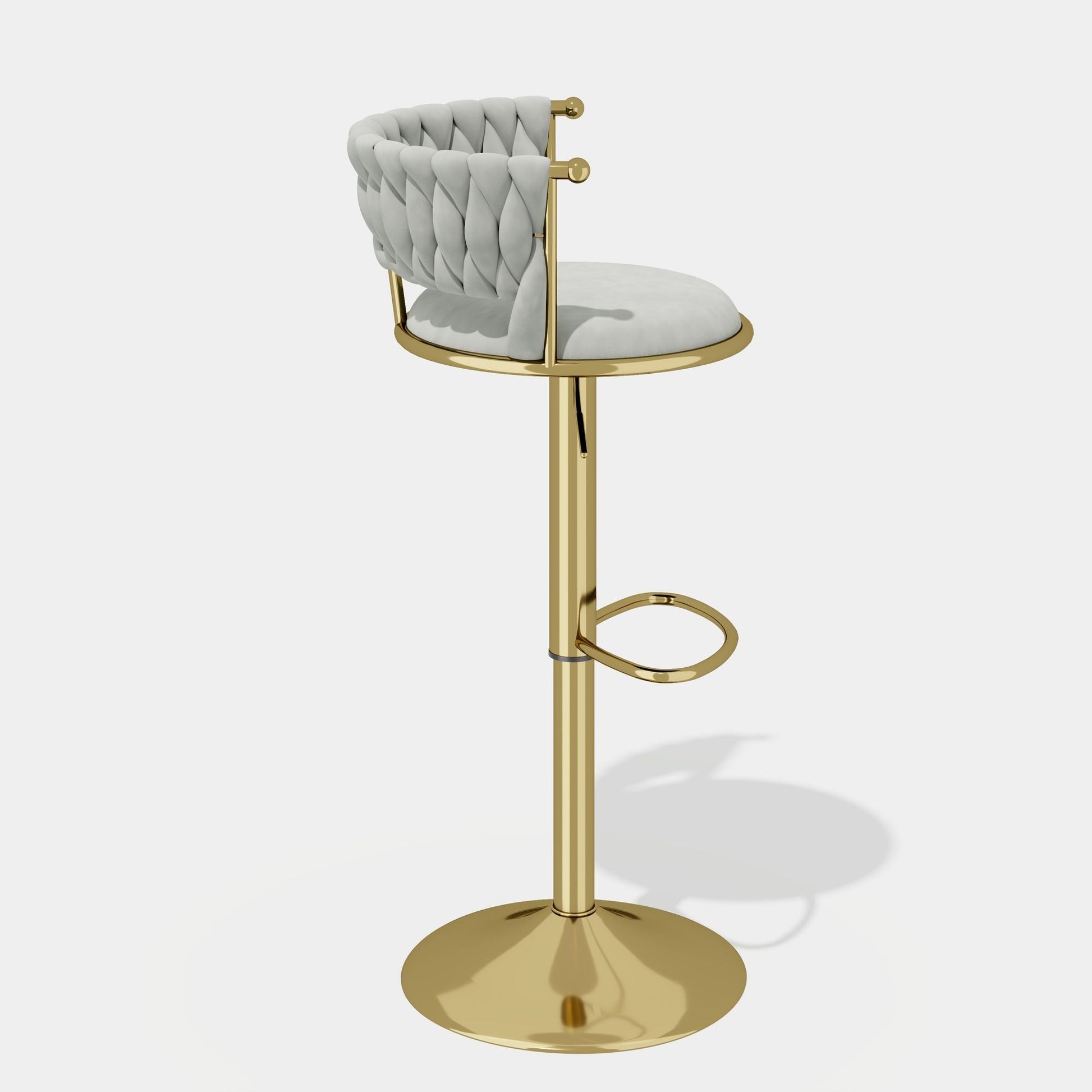 Velvet Swivel Bar Stools, Set of 2, 18" Wide (view 21)