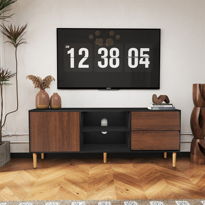 Mid-Century TV Stand, Brown