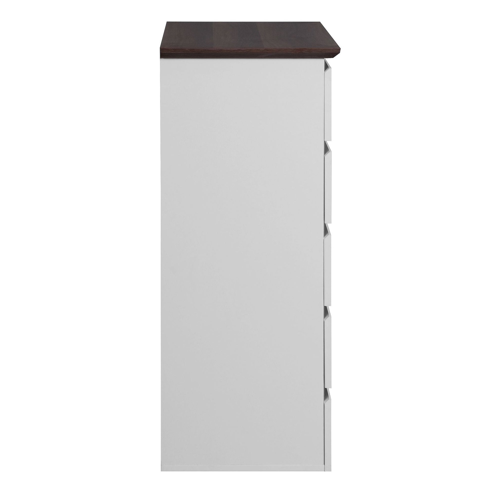 5-Drawer Mid-Century Dresser, White, 60" Wide (view 12)