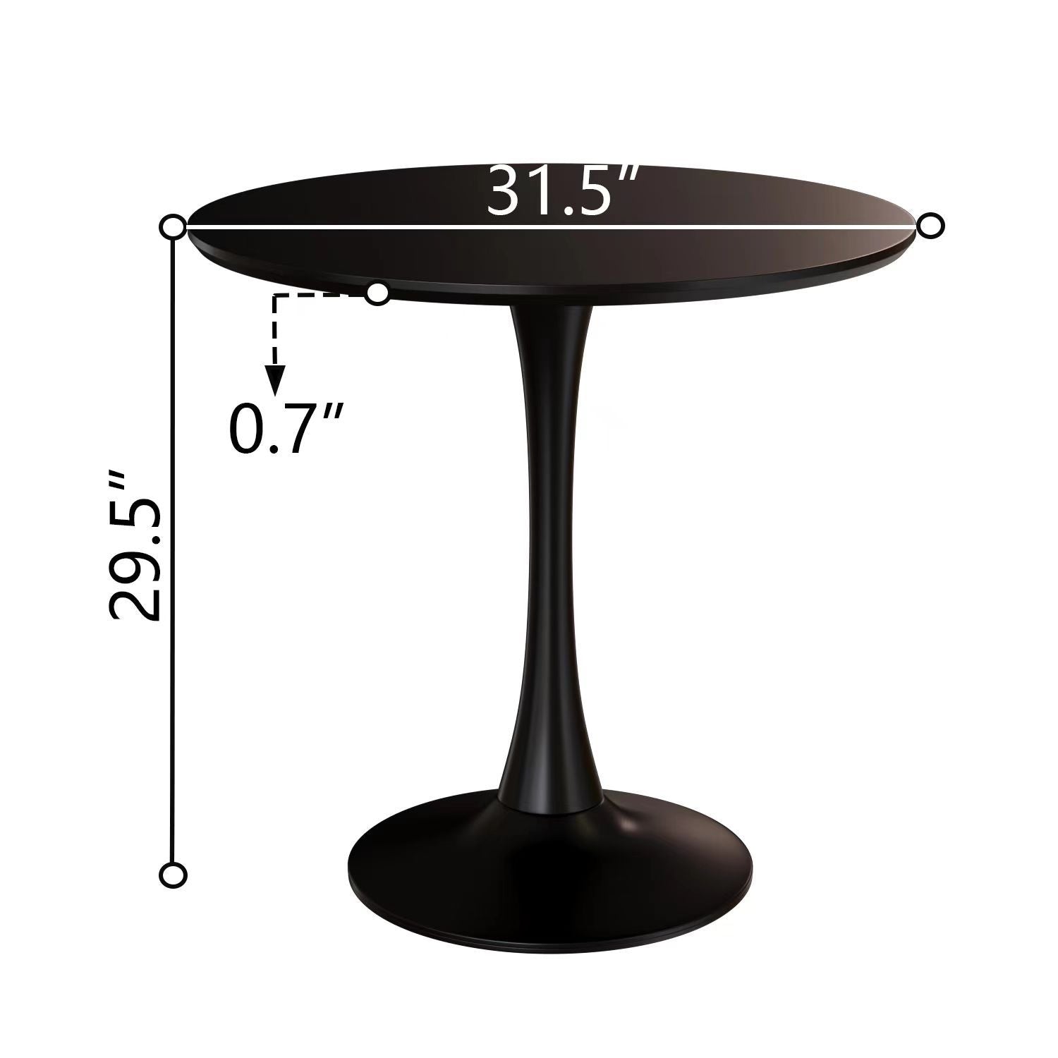 Wood Mid-Century Coffee Table, 42", White (view 54)