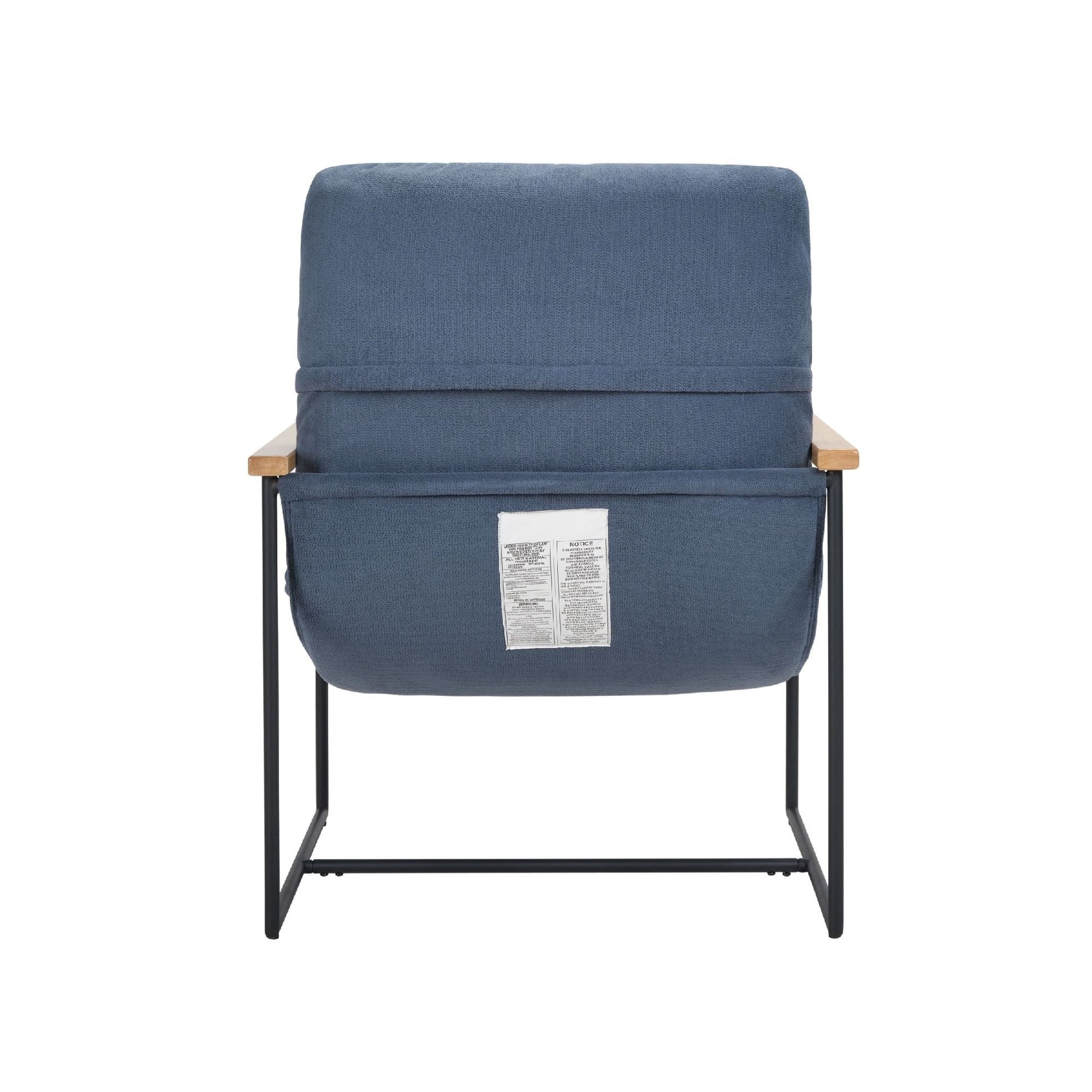 Upholstered Mid-Century Accent Chair, Blue, 33" Tall (view 13)