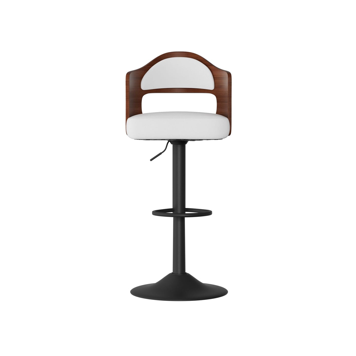 Faux Leather Swivel Bar Stools, Set of 2, PU Leather (view 25)