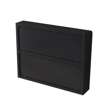 Metal Mid-Century Cabinet, Black, 36" Wide (view 9)