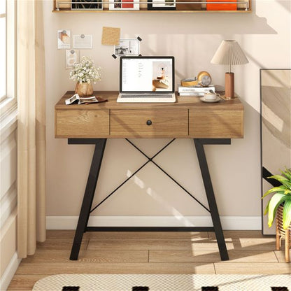 38 Inch Flip Top Vanity Desk with USB C Charging Station view 3
