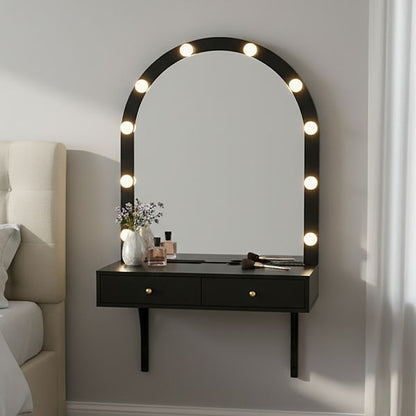 Wall Mounted LED Makeup Vanity with Power Outlet and USB view 4
