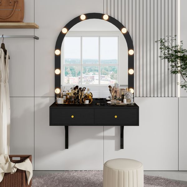 Wall Mounted LED Makeup Vanity with Power Outlet and USB view 10