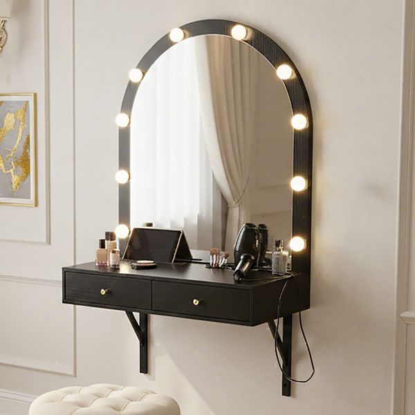 Wall Mounted LED Makeup Vanity with Power Outlet and USB view 1