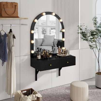 Wall Mounted LED Makeup Vanity with Power Outlet and USB view 9