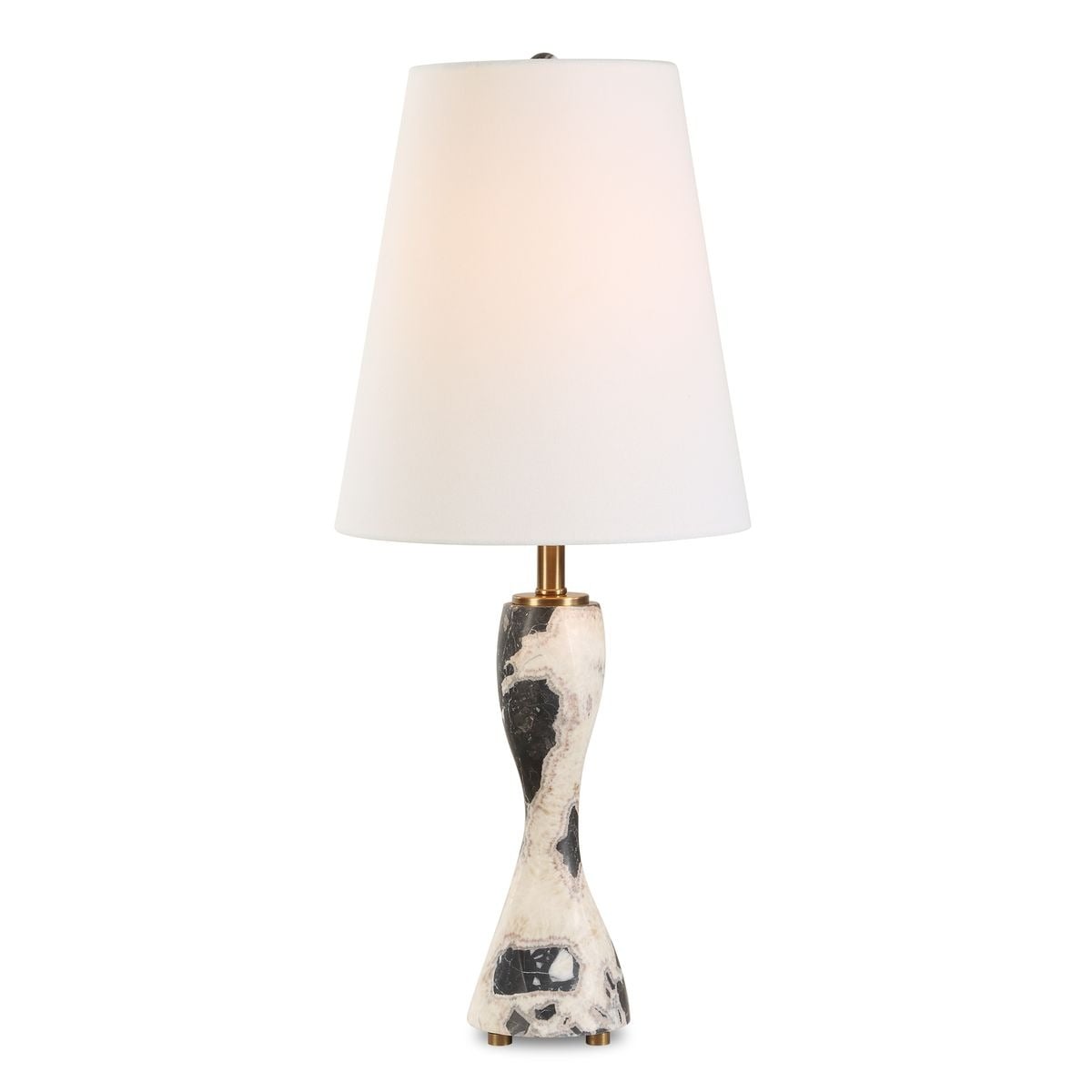 Black and White Marble Buffet Lamp
