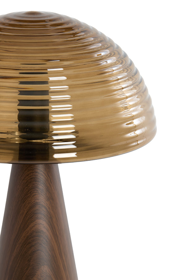 Brown Glass Table Lamp