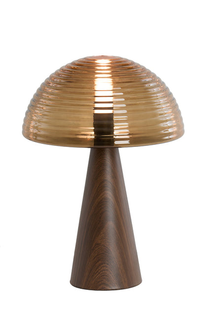 Brown Glass Table Lamp