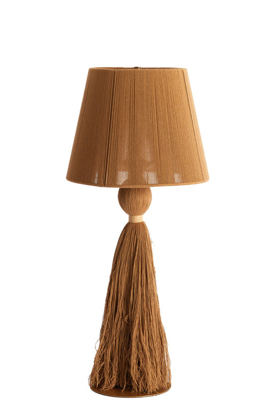 Ochre and Cream Table Lamp