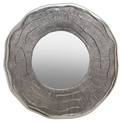 Small Oak-Look Wall Mirror