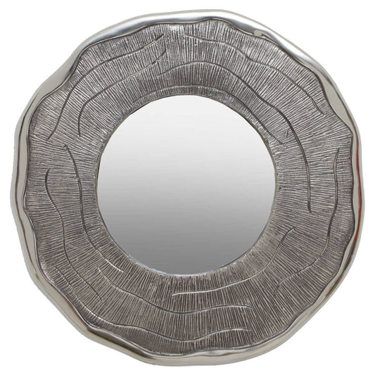 Small Oak-Look Wall Mirror