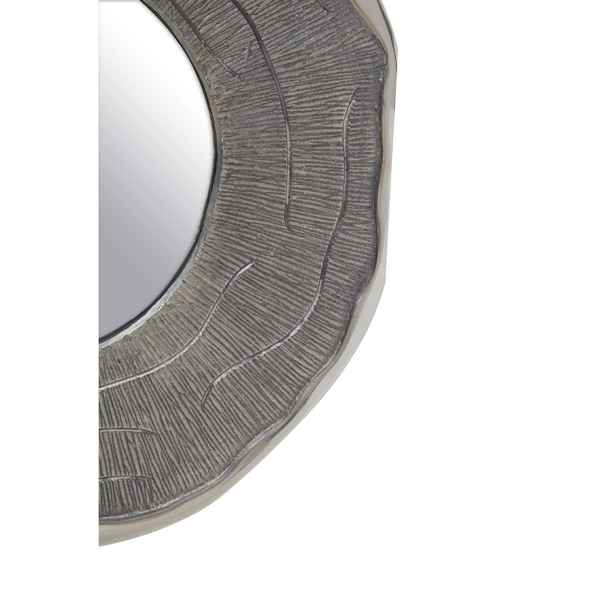 Small Oak-Look Wall Mirror