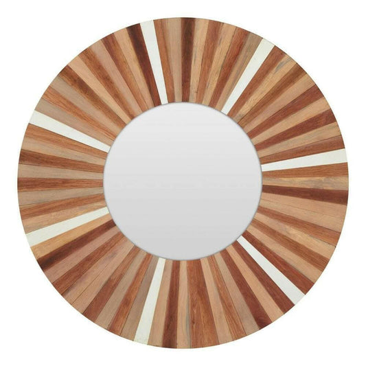 Natural Wood Wall Mirror