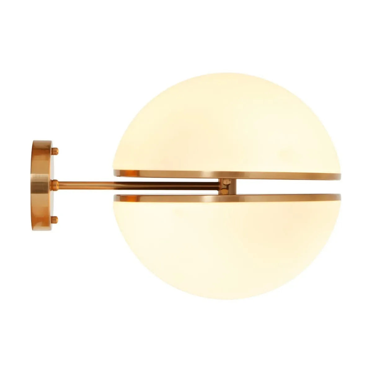 Brushed Brass Ball Wall Light