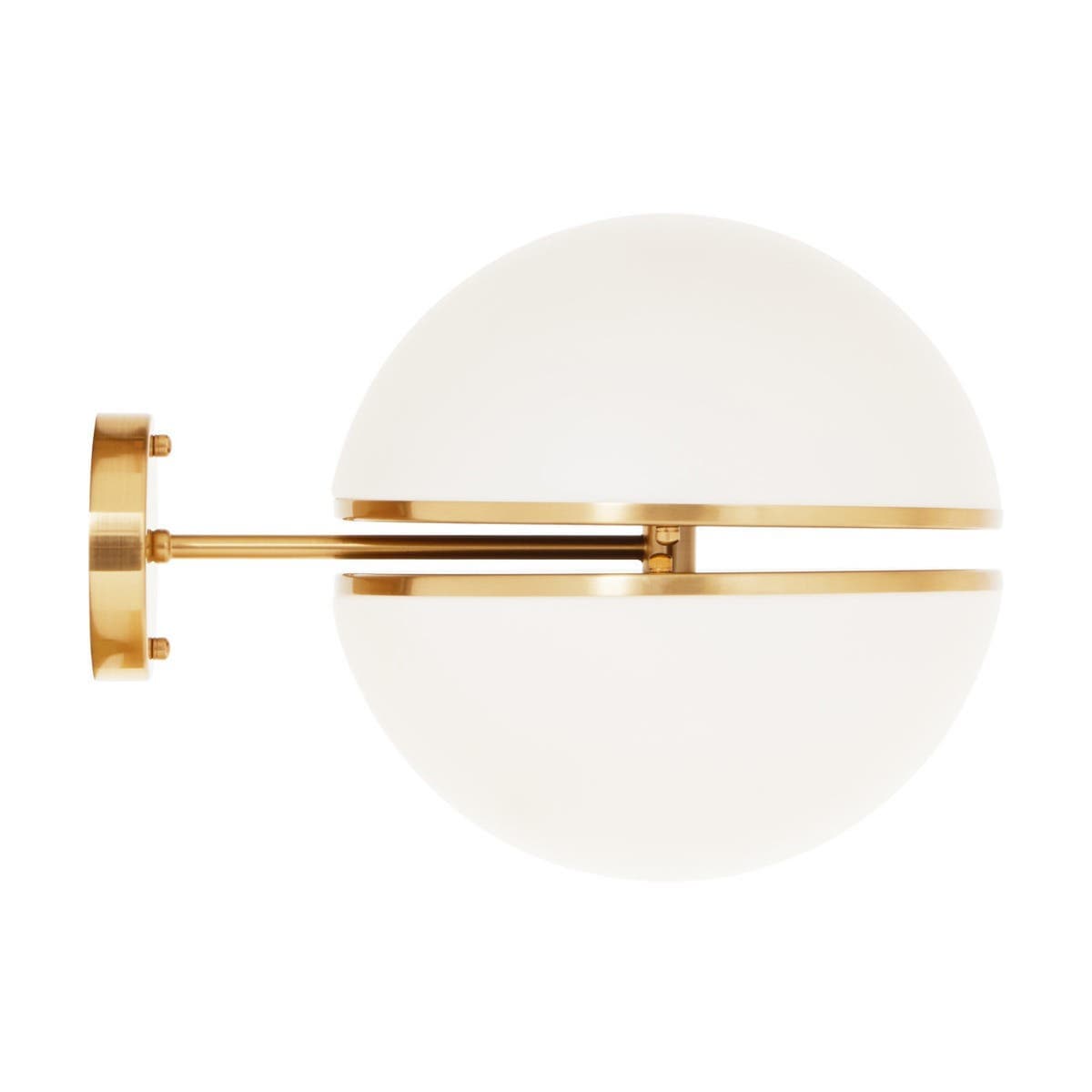 Brushed Brass Ball Wall Light