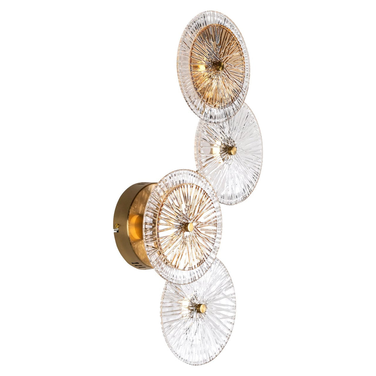 Brushed Gold Wall Lamp, Linzi