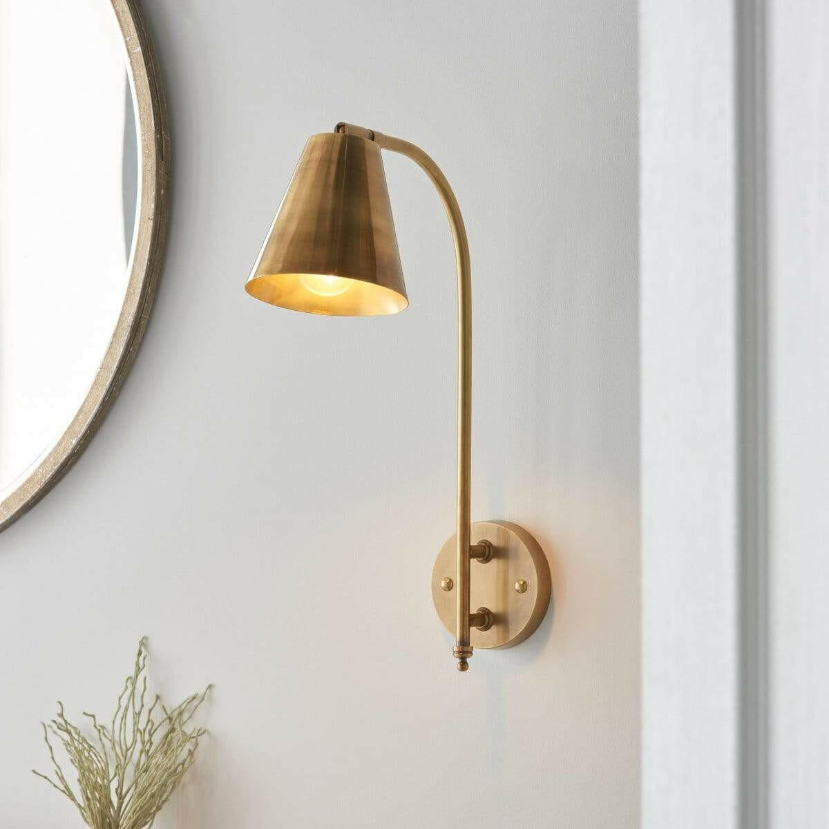 Antique Brass Wall Light