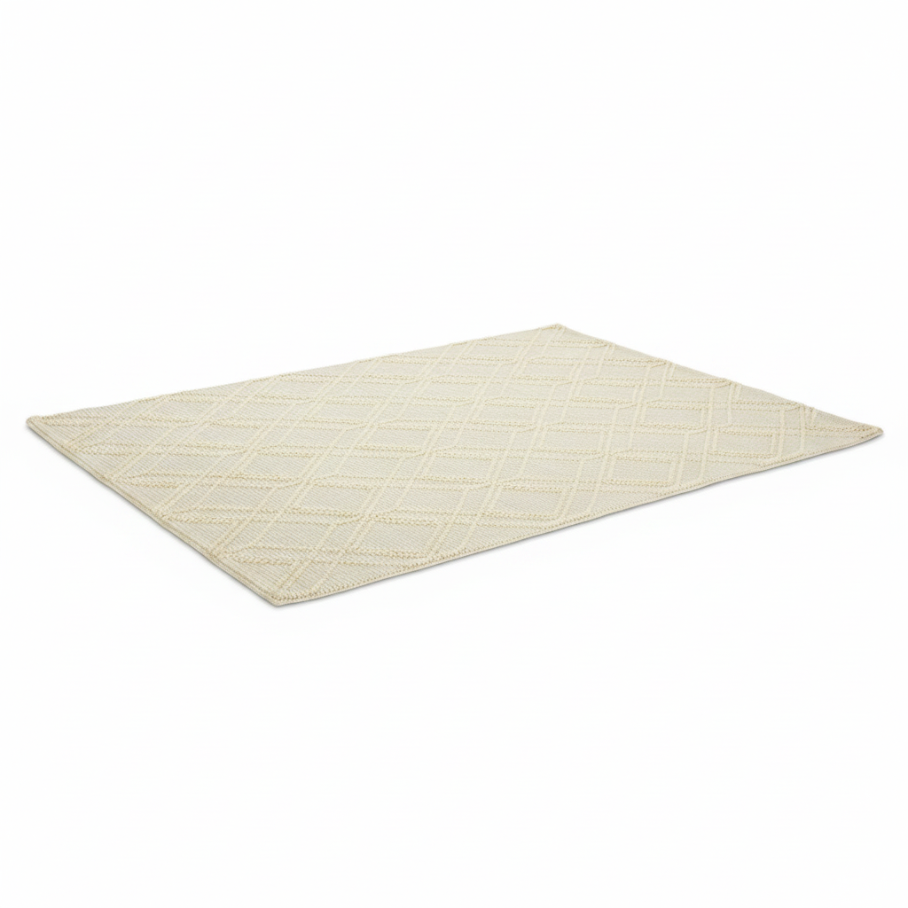 Small Geometric Rug on a white background